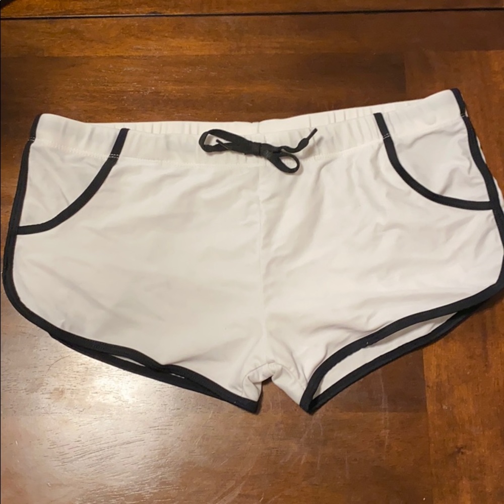 Men’s Swim Short - White, 31-33” Waist